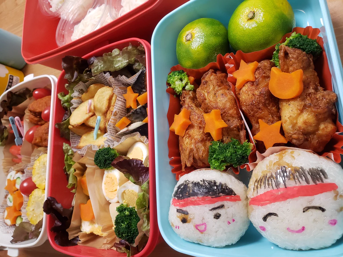 運動会だから弁当に気合を入れた結果？中止になった…。