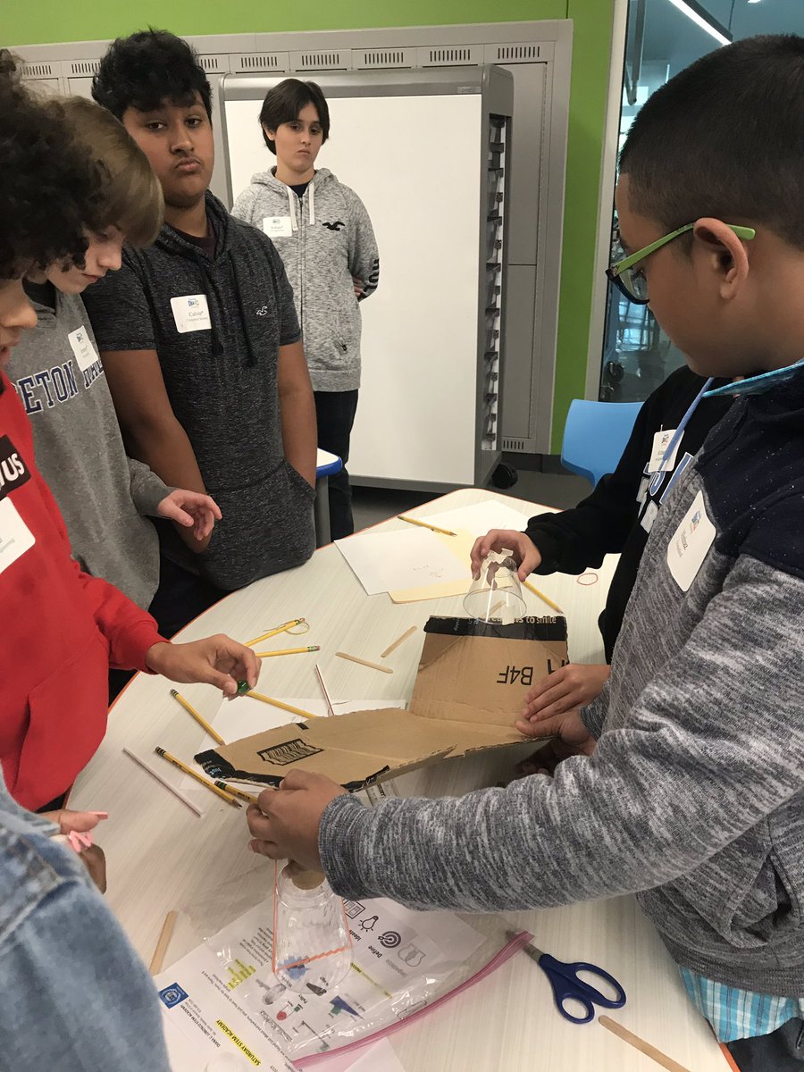 DcLstem's tweet photo. Great energy in the building due to 76 energetic 7th and 8th gr Ss participating in our #saturdaystem Academy ready to learn about integrative #stem https://t.co/X3NFOwQDny