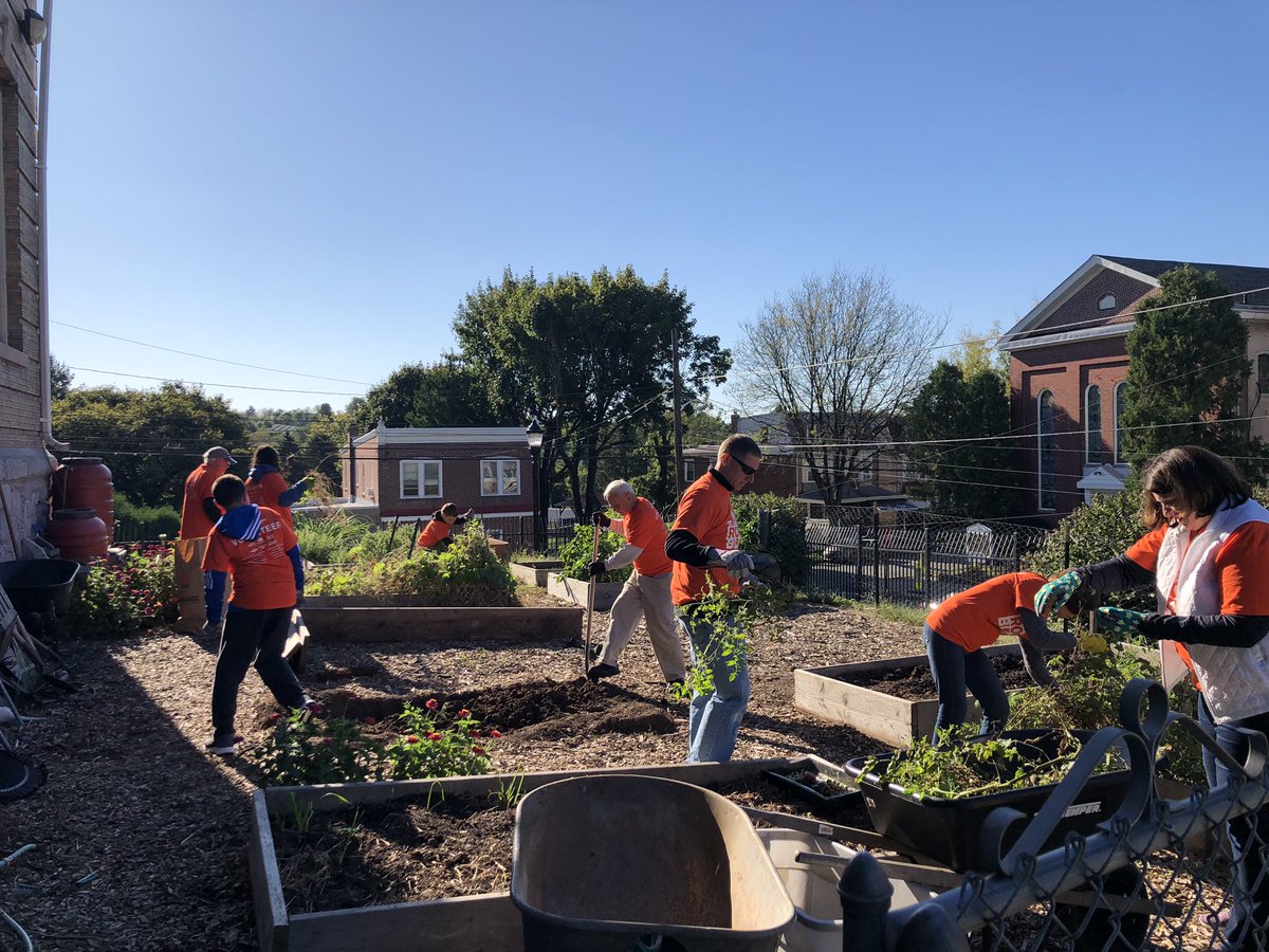 Today I led a team project for Rock the Block for the 3rd year in a row. Special thanks to Genuardi Family Foundation for lending a hand in <a href="/Project19401/">Norristown Project</a>’s garden!