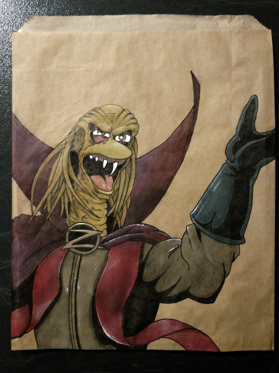 StingRoll's tweet photo. I have spent the last 2 years drawing on my (now 7-year-olds) school lunch bags.
One of the favourites that I have done is Ziltoid the Omniscient.
If @dvntownsend sees this I'd love to hear his thoughts 😃

#lunchbagart #ziltoid #hevydevy https://t.co/UEZ5yZwkIO