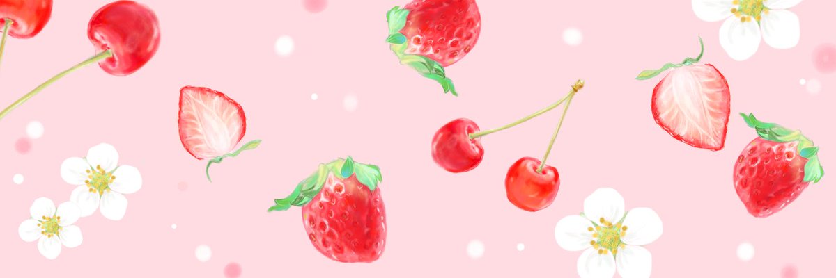 柚菜 フリーアイコン フリーヘッダー 過去作品 いちご さくらんぼ