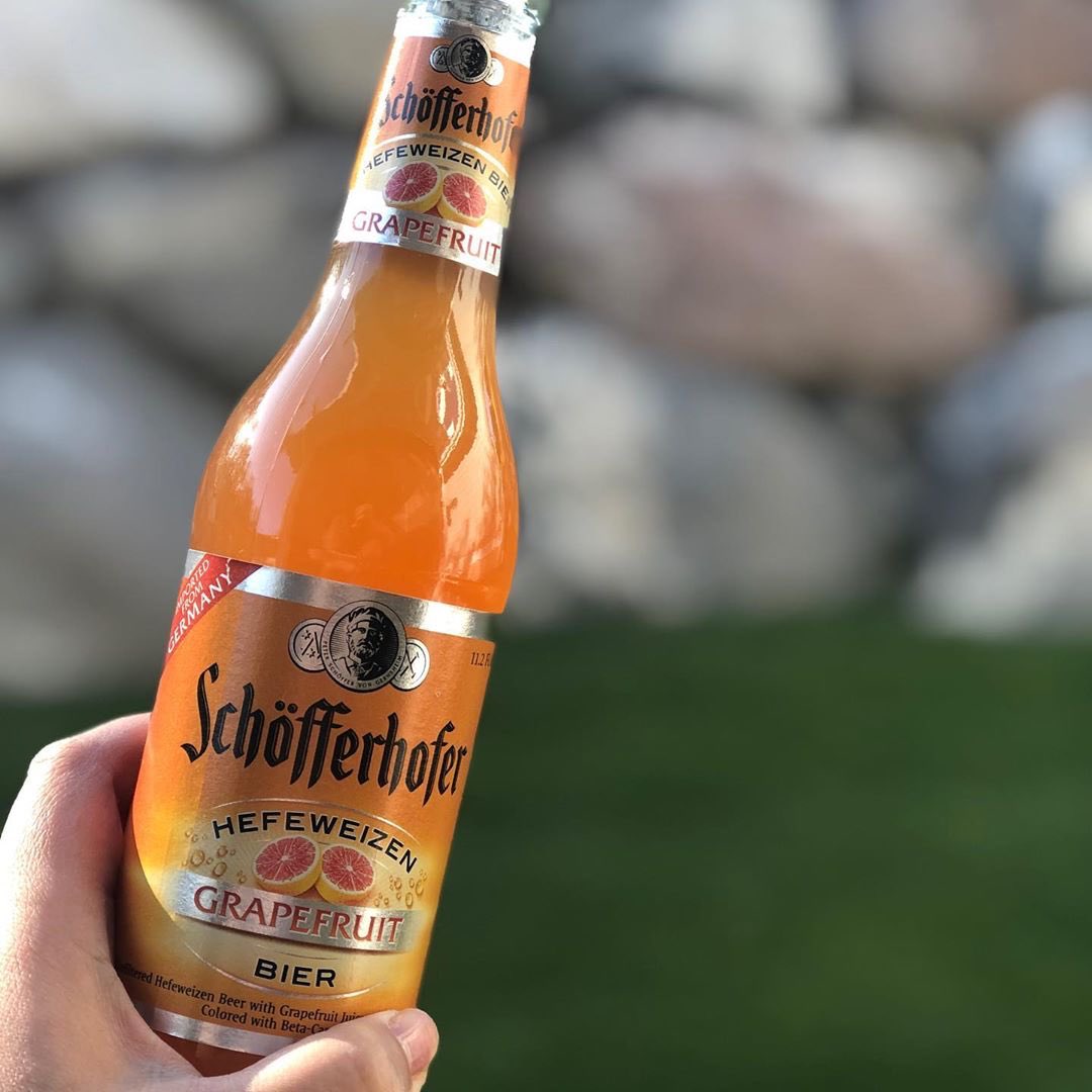 Ahhh the great outdoors! #Schofferhofer #grapefruit #germanbeer #beertime #weekend