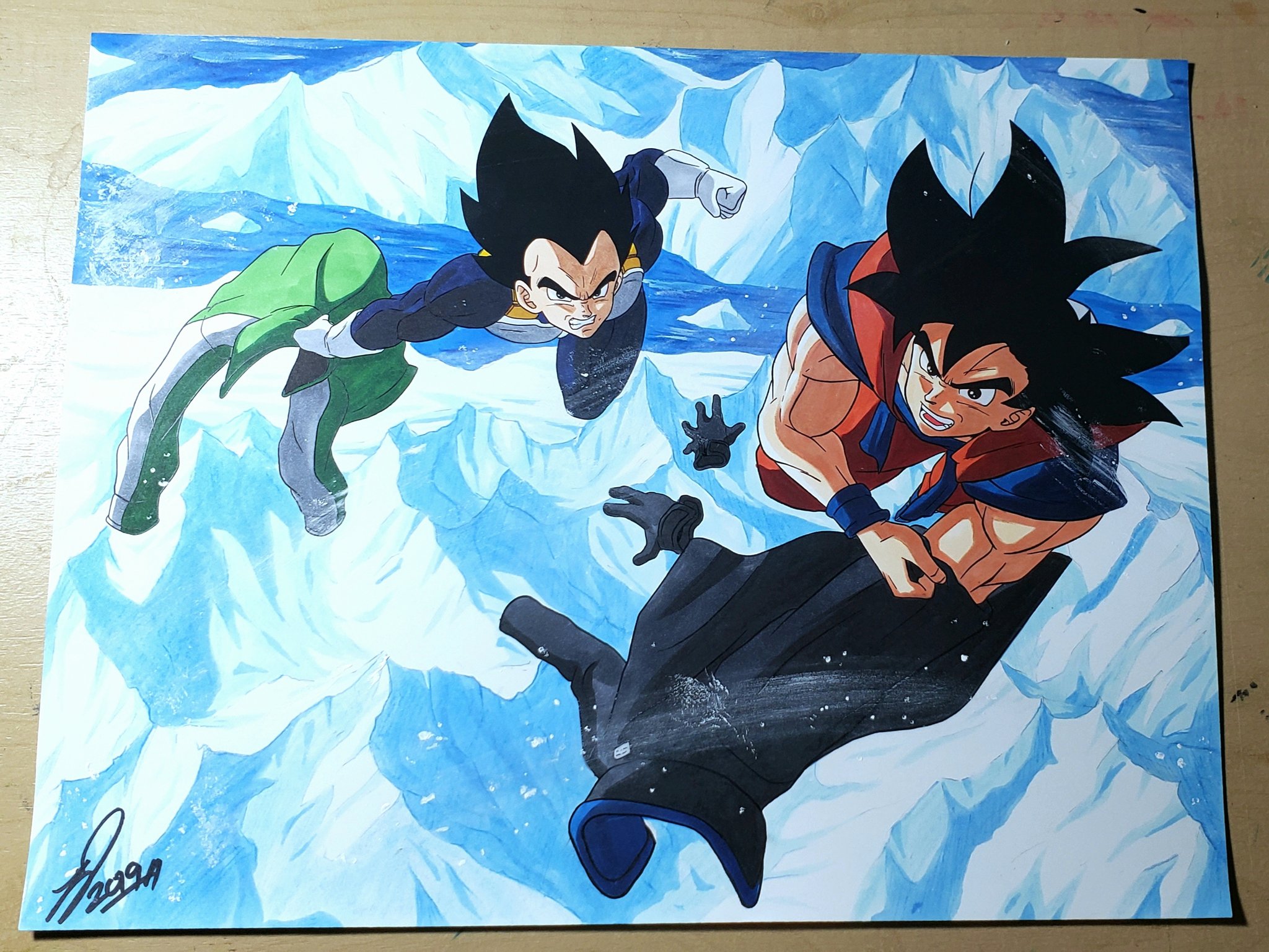 Drawing Goku, Vegeta and Broly - Dragon Ball Super: Broly Special