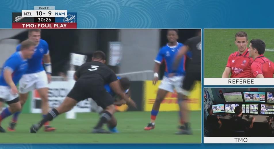 ScrumESPN's tweet image. ¡Malas noticias para #NuevaZelanda! Amarilla para Nepo #Laulala. 

En VIVO por ESPN 2, ESPN 3 y ESPN Play. 
-&amp;gt;bit.ly/NZvsNAM 

#RWCxESPN