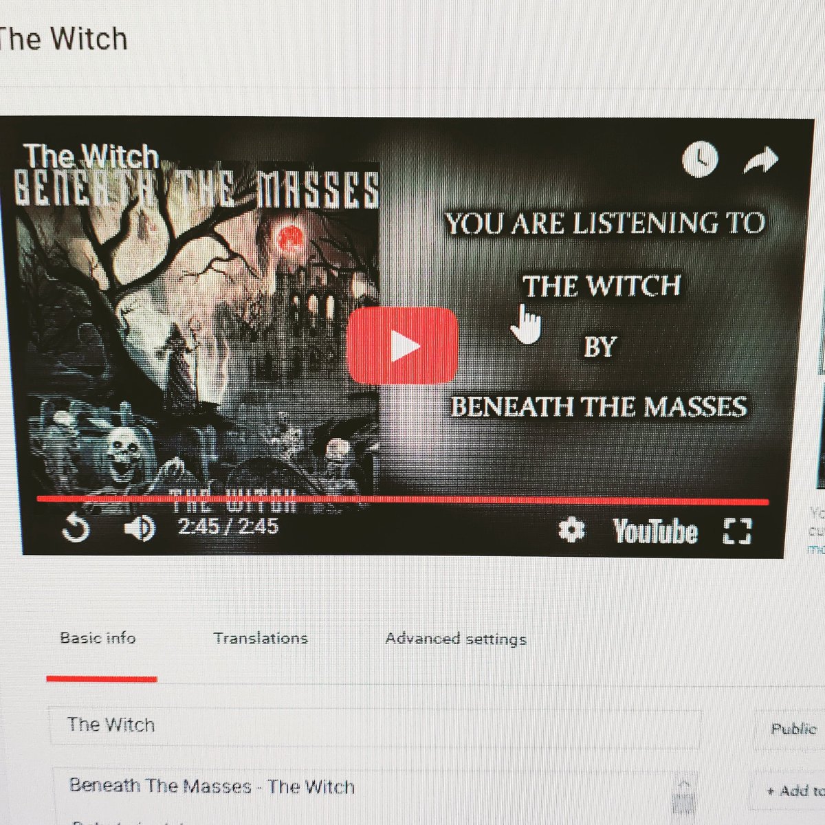 ABSOLUTE0OF's tweet photo. The witch is now Live on youtube https://t.co/EXDFgnszPM https://t.co/NVpWKmRbkT