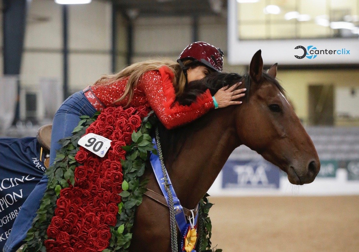 HORSE_NATION's tweet photo. https://t.co/y6NthD8LYA
Cowboy Swagger, trained by championship barrel racer Fallon Taylor, is America’s Most Wanted Thoroughbred.
#retiredracehorseproject #fallontaylor #TBMakeover2019 #AmericasMostWantedThoroughbred https://t.co/J7DEkRtuIq