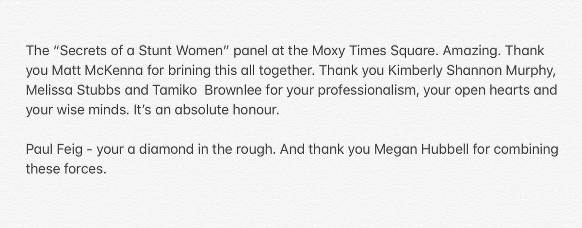 TheRealZoeBell's tweet photo. “Secrets Of StuntWomen” Panel last night at @MoxyTimesSquare
** more pics and videos coming soon**
#MoxyTimesSquare #TalentAllianceGroup #StuntWomen #StuntCoordinator ⬇️⬇️⬇️ https://t.co/NOH4zxDxSG