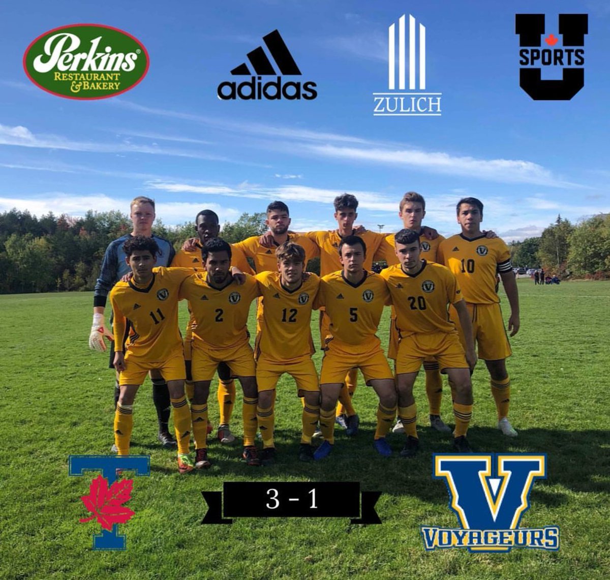 Today's starting 11 vs UofT. Hope to see the stands full tomorrow vs Ryerson!