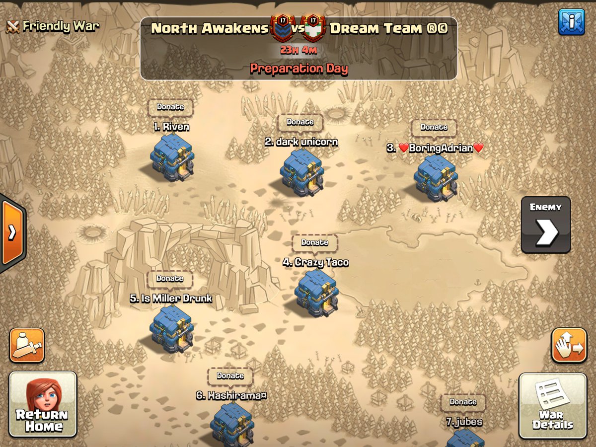 Potluck war that we won against THE SHIELD! 🔥No dip🔥
Bd: 7/12/16 - 8/14/18
GG.

And on the other hand we have our war of <a href="/MinerLeagueCW/">MLCW</a> against the guys of <a href="/dreamte32832566/">dream team</a>!🍩
Bd: 8/16/16
GL!!