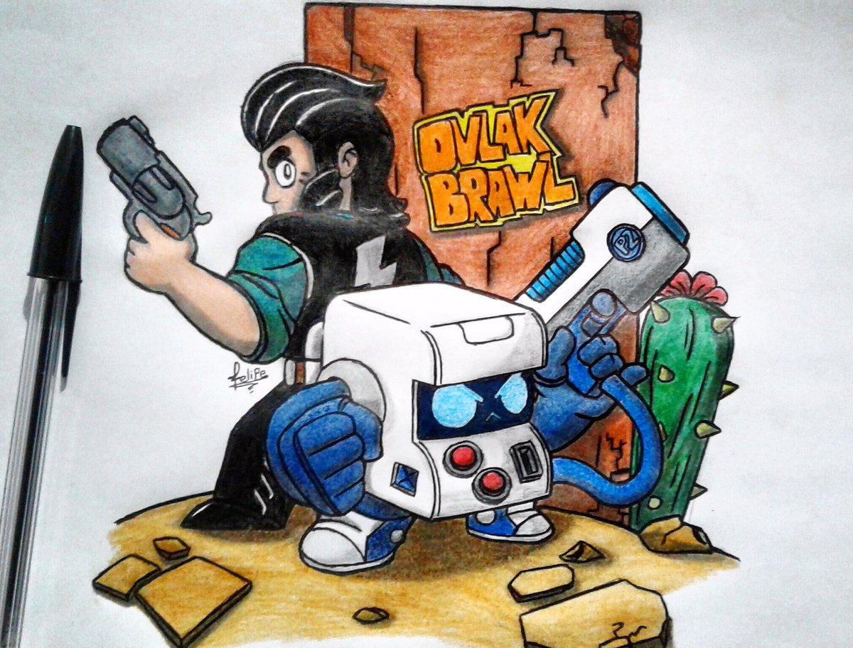 Ovlak Brawl On Twitter Colt 8 Bit Duo Showdown Color Brawlstars Supercell Drawings Fanart - colt brawl stars desenho