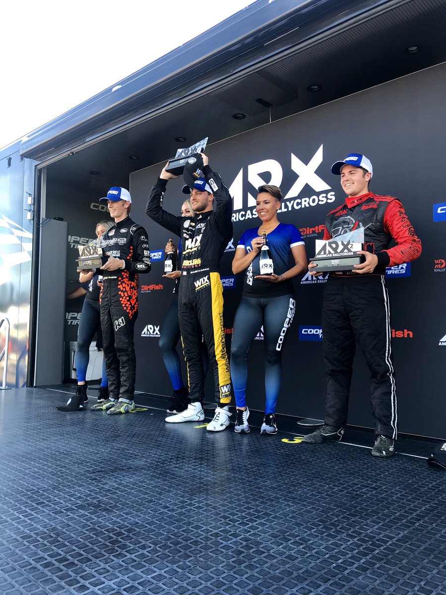DreyerReinbold's tweet photo. Day 1 is done and clean sweep for @SageKaram . P2 for @ColeKeatts_. Striving for a even better day tomorrow! 

#ARX #Rallycross #ARX2 #WIXARX #ARXofMO #WIXRacing #Oil2Soil https://t.co/HmxMeBfHDQ