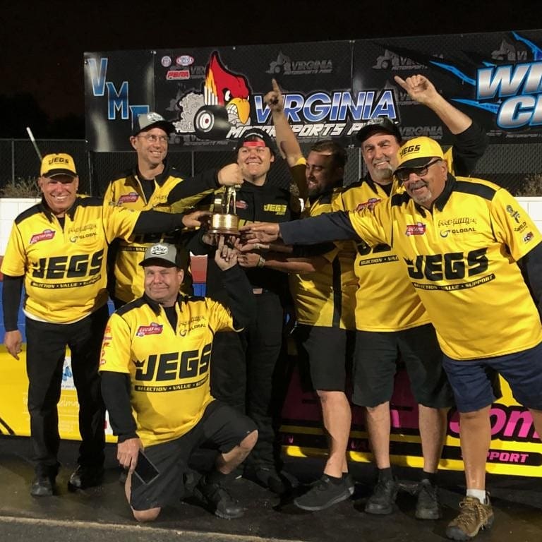 Can't be more proud of the #McPhillipsRacing guys and @troycoughlinjr on winning the final @NHRANortheastDi event of the season at @VMPDrags and taking home the #topalcoholdragster Regional Championship!! This freight train isn't done yet. @JEGSPerformance #WINwithJEGS