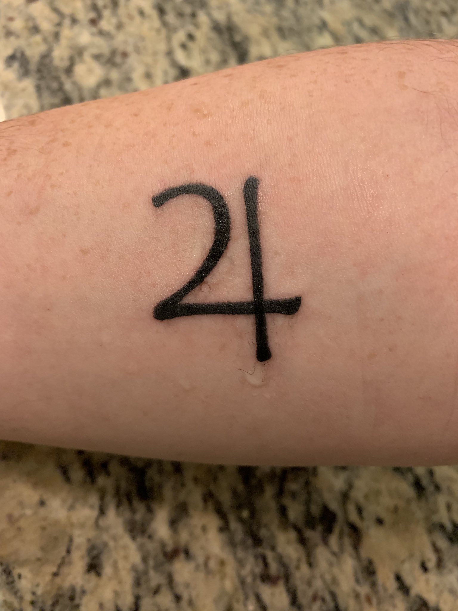 The answer to the question of life universe and everything according to  the hitchhikers guide to the galaxy is now written on my wrist Done by  Johan at seven sins tattoo Linköping