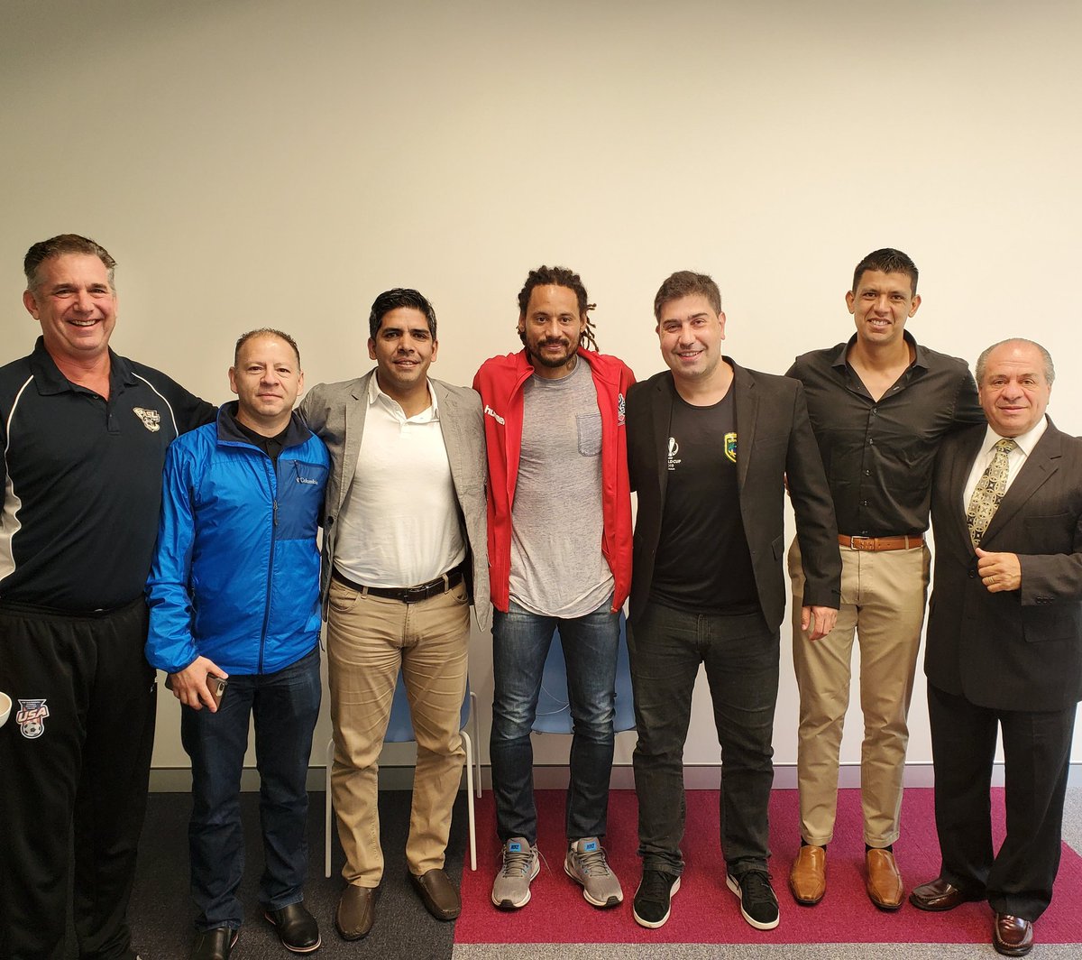 Jermaine Junior with the Pan American Minifootball Federation Committee discussing the future of Minifootball in the United States and beyond! Stay Tuned... #minifootball #pamf #soccer #usasoccer567 #OntarioFury #WMF
