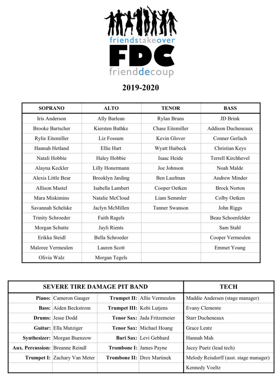 FDCTechGirls's tweet photo. guess what time of year it is?! show choir season begins next week! congrats to all who made it and can’t wait for a great year! #fdc https://t.co/AthcSght2I