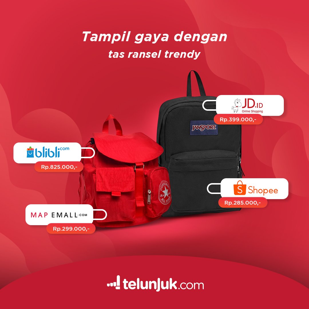 Telunjukdotcom's tweet photo. Mau tas baru? #TunjukdenganMudah Jansport Black Label Superbreak!
Dengan top handle dan padded shoulder strap yang nyaman digunakan meski membawa beban berat. Dilengkapi kompartemen utama dan kantung dibagian depan.
Mau? Yuk #CekHarga produknya di https://t.co/CkgweD6Z0R https://t.co/E5fEUgObic