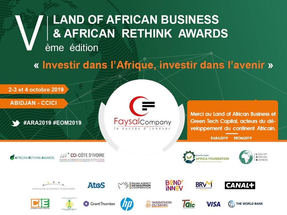 FaysalCompany's tweet photo. Nos sincères remerciement au Land of African Business et Green Tech Capital de la reconnaissance de notre travail car l’entrepreneureuriat reste l’unique moyen de la relance économique du continent africain.
#FaysalCompany #ARA2019 #EOM2019 #GreenTechCapital #Visa #PresidenceRDC https://t.co/NRMnYFu3MA