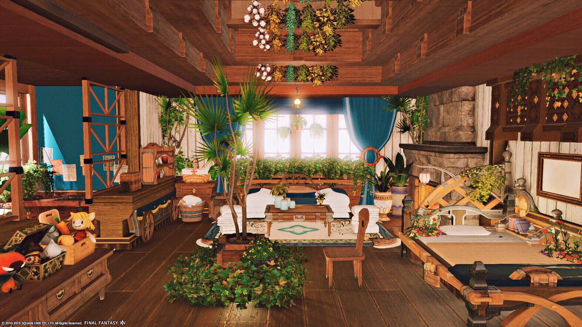りこぴん ぐんぐにる Twitter ನಲ ಲ 植物のある部屋を作りました W Ff14 Ff14ハウジング