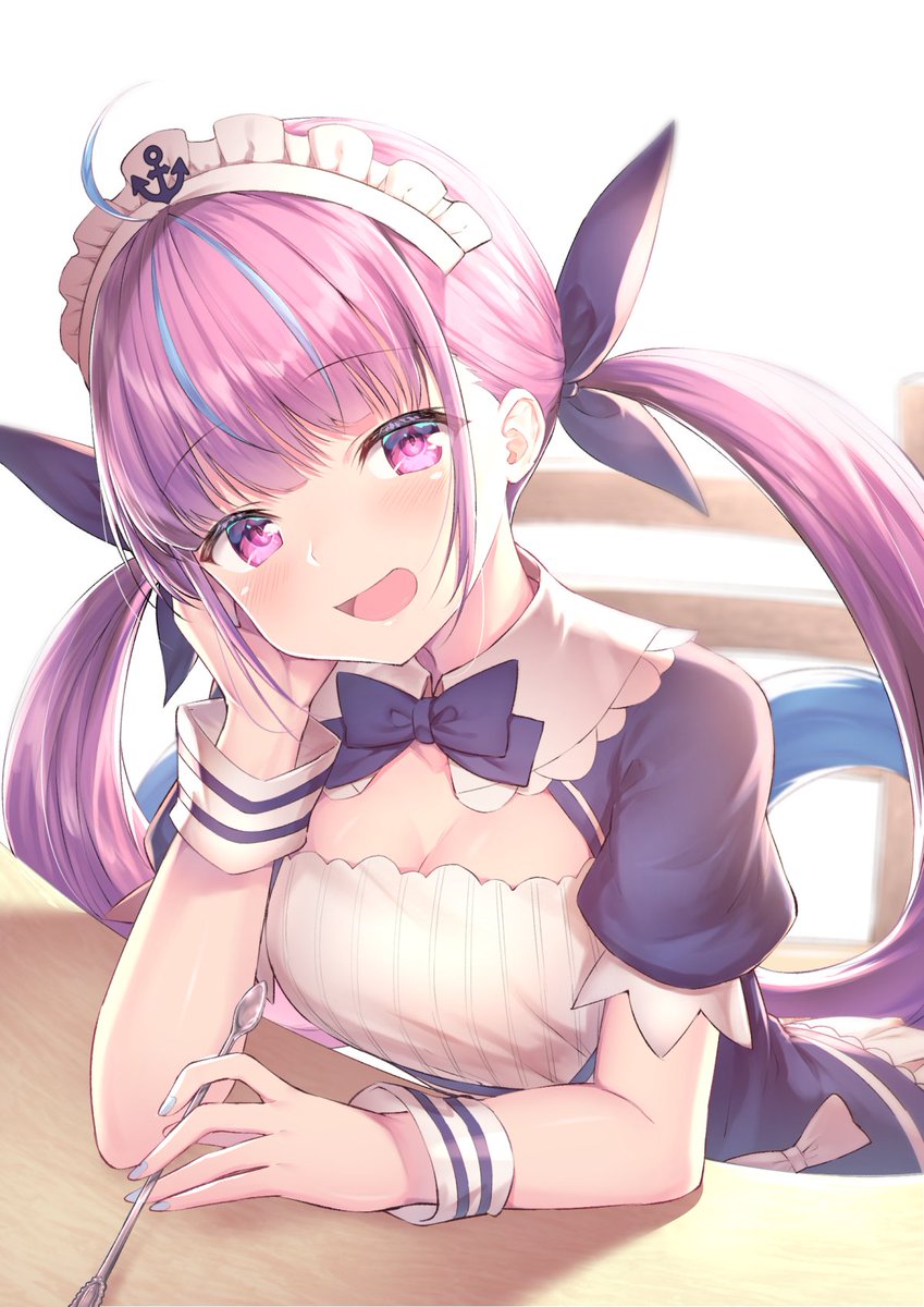 おかえりなさい ご主人 湊あくあ あくあーと とぴあのイラスト おかえりなさい ご主人 湊あくあ あくあーと とぴあのイラスト