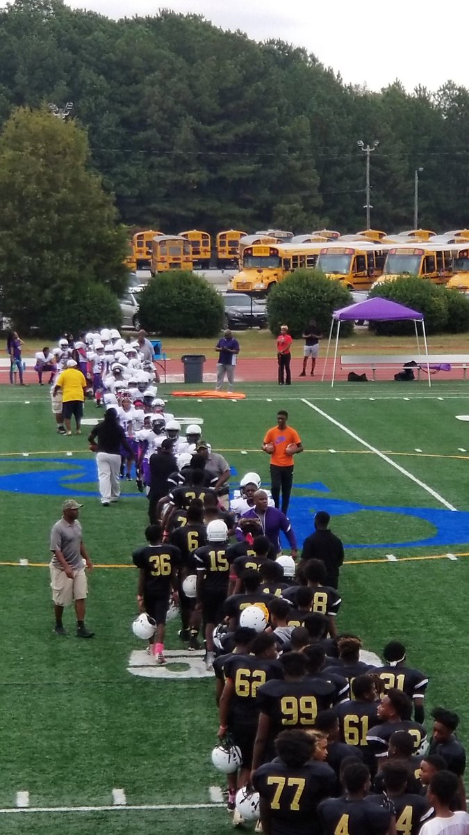 MGMSWolverines's tweet photo. Can say UNDEFEATED REGULAR SEASON and REGION 3 CHAMPIONS?!?!?!  Our Wolverines are 5-0 after a 20-6 win over Lithonia Middle School.  We will be the No. 1 seed for the upcoming playoffs!!!

Congratulations on great performances by our football team, cheerleaders, Purple Diamonds! https://t.co/Uamt0hpnjf