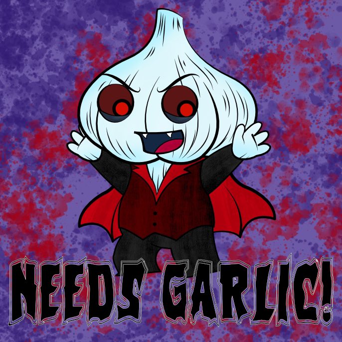 needs_garlic's tweet photo. We’re in the HALLOWEEN SPIRIT!
We have something exciting for y’all!
Stay tuned!!

We would like to thank GarzaGarza Design Factory for working with the Needs Garlic! Team! We couldn’t have this great work without him. We encourage you all to check out his amazing work! https://t.co/fqyVEPGHNL