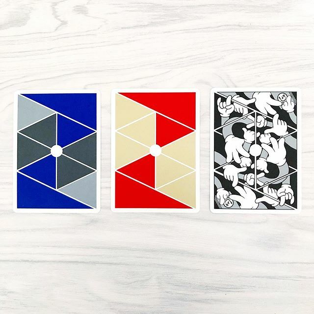 Vibes! 1, 2 or 3? Isometrics #cardistry #playingcards by @kafoosh. Which do you prefer?