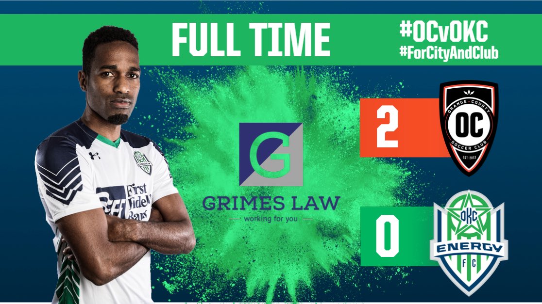 OKCforSoccer's tweet photo. Full time from Orange County.
#ForCityAndClub // #OCvOKC https://t.co/0UemiWCuIU