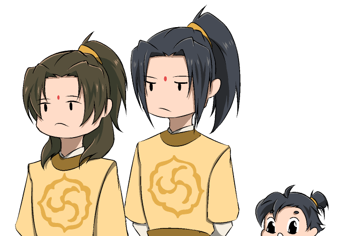 my phone likes to autocorrect their names #mdzs #jinguangshan #jinguangyao #jinzixuan #moxuanyu