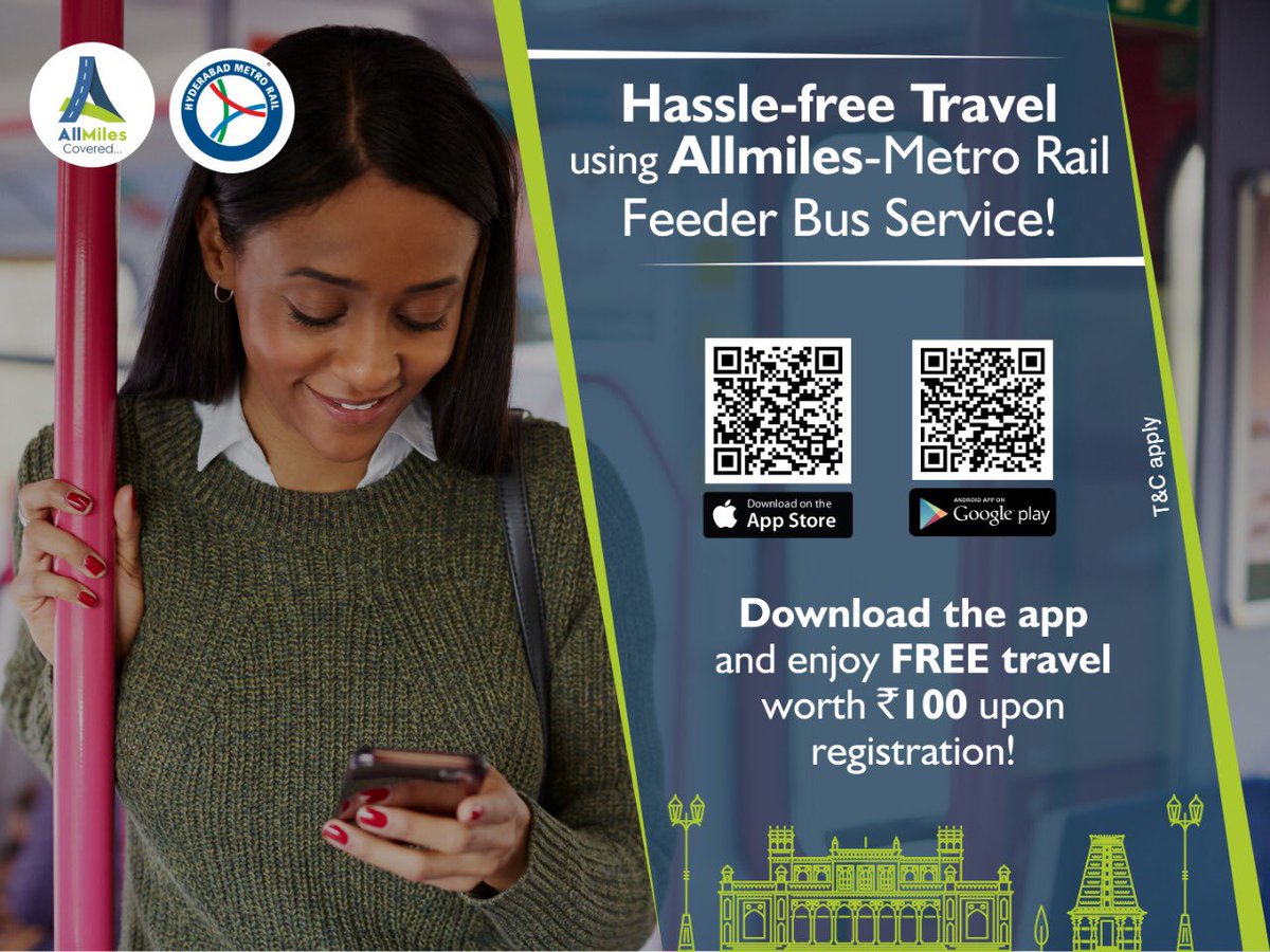allmilesindia's tweet photo. Travel to work and back has never been this easy!
Enjoy FREE travel with AllMiles upon app download! 🚌📲

 #allmiles #allmilesindia #allmilesofficial #corporatemobility #sharedmobility #fleetmobility #employeetransport #shuttlebus #feederservice #metrofeederbus https://t.co/nj8YOFgZMH