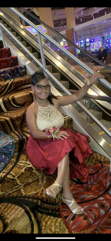 theOGtaughtyou's tweet photo. my miracle baby 😭, doctors said you never was gonna walk and talk but look at you now ❤️❤️❤️ #firstHomecoming #Homecoming2019 & yes she had two dates 😂🥰 https://t.co/46jba0ADgh