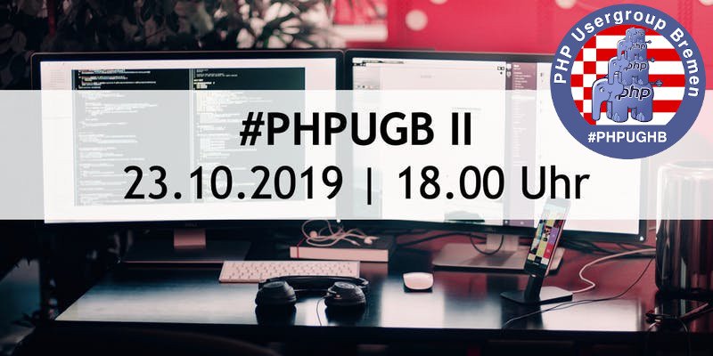 phpughb's tweet image. Save the Date! Am 23.10.2019, um 18:00 Uhr ist wieder #PHP #Usergroup! Diesmal bei @hmmh_de! Helft uns bei der Planung und schnappt euch ein kostenloses Ticket unter eventbrite.de/e/php-usergrou… Sagt allen Bescheid! #phpug #phpughb #tellyourfriends #bremen #followerpower