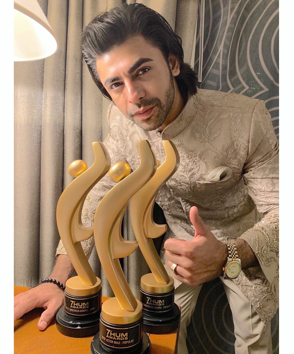 VJURWA's tweet photo. Congratulations @farhan_saeed on winning all these beauties tonight ! You deserve all of it &amp; more ! Shine On ❤️  #7thhumawards2019 https://t.co/YSGj4btCCz