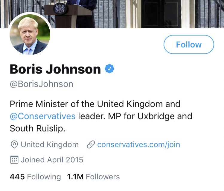 Please follow and RT to help us get as many followers as Boris Johnson.

So that next time he tries to lie to the country about the NHS, we have a fair chance to correct him.