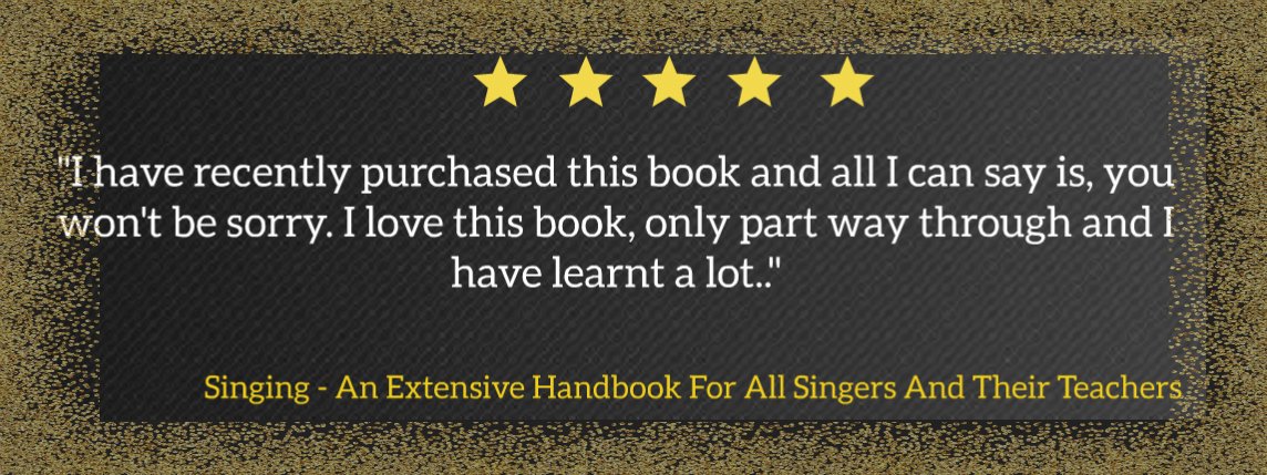 SingingHandbook's tweet photo. ⭐️⭐️⭐️⭐️⭐️ REVIEW!
We are delighted with this recent testimonial from a #Vocal Tutor &amp; Professional #Musician in UK! 

@SingingHandbook
 is being used worldwide by #Singing Teachers, Students and Professionals alike. By @rosscampbelluk

Find out more at: https://t.co/UCdoqUmZuO https://t.co/1iSkeYbgib