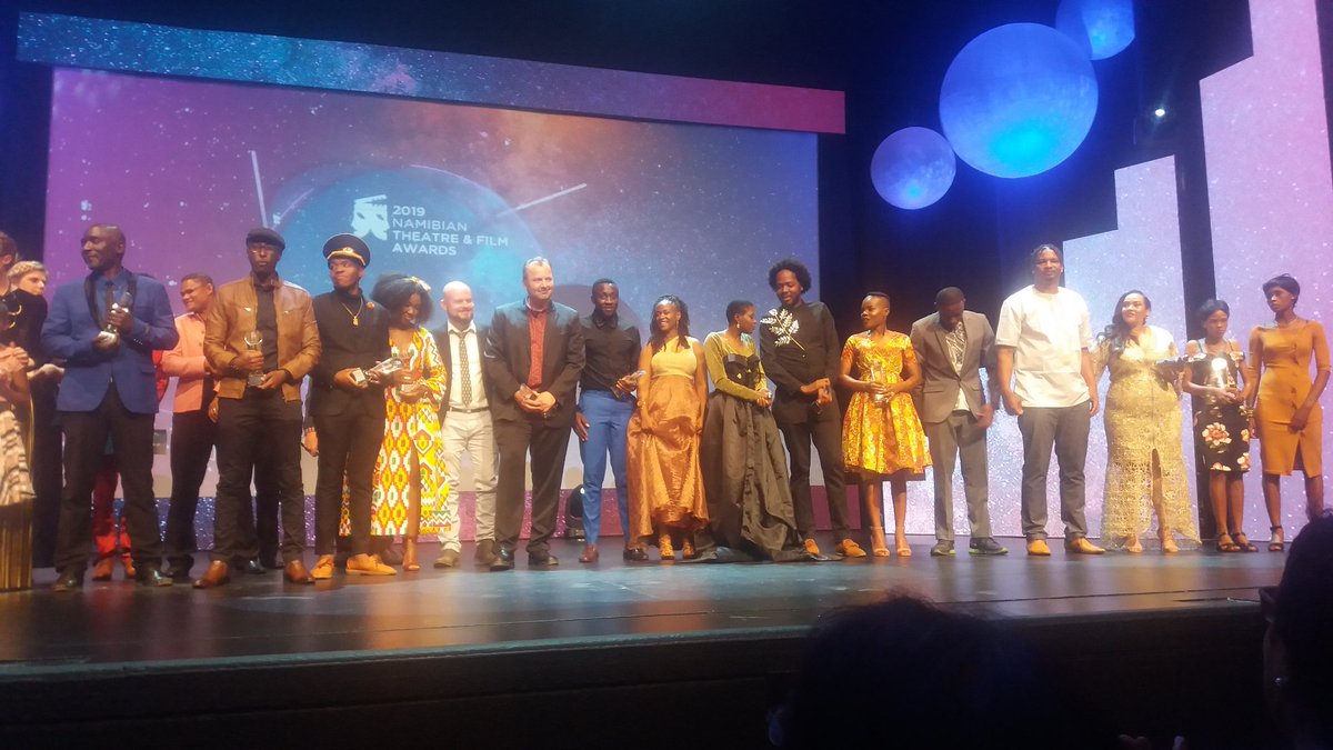 selimahenock's tweet photo. Congratulations to all #ntfa2019 winners. Thumbs up to the organisers @Namibia_F_C &amp; @NTNNamibia for a well organised event, really well organised. 👌 @leletikhumalo thank you for gracing #Namibia with your presence. https://t.co/sPp3TEqckb