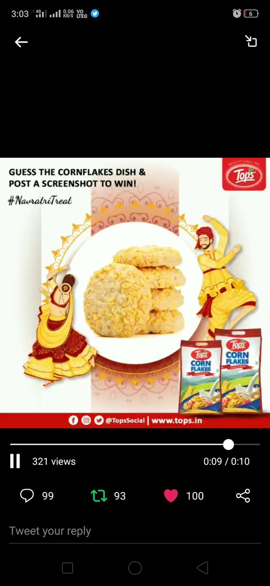 SanjayJ45449140's tweet photo. @TopsSocial Tops Cornflakes Cookiesโ
โ
#TopsSocial #CornFlakes #HealthyTreat #FestivalFun #NavratriTreat #TastywithTops #Foodie #Foodgasm #Foodastagram #MorningFeast #ContestAlert
Join
@sreevijaya23 @shucutiepie @Dazzlingcutie1 @me_sitaara @BeingHappyMona https://t.co/rx1GDYU0Sk