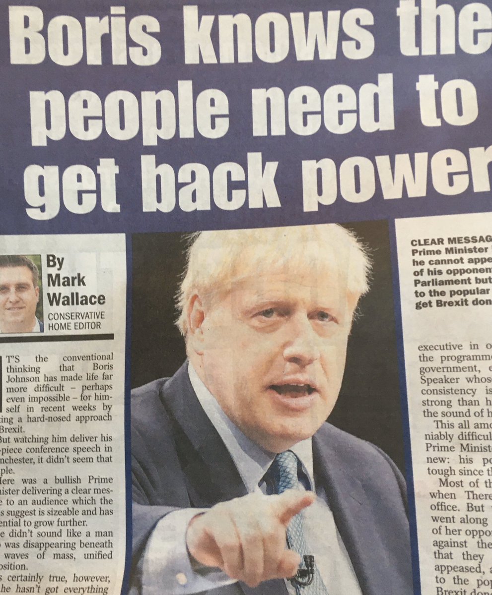 geoffreyMyers1's tweet photo. A Gr8 piece in the #Expeess today by #MarkWallace Cons home editor “ removing the whip from 21 did not deny a magority it simply corrected the numbers”☝️They were willing to vote with Marxist to defeat own gov & manifesto commitment #Treachery https://t.co/c03JvrjPRQ