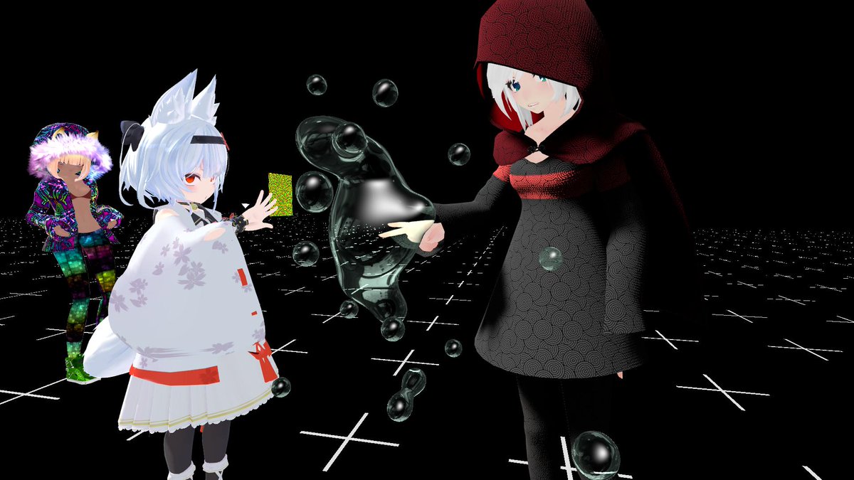 phi16_'s tweet image. いろいろ見たり見せたり　1001さんとSCRNさん等ありがとうございました　シェーダ服文化はもっと広まりそうだなと思った (？) / there're many things they have and we have, thanks so much! shader clothes culture will spread in the near future definitely