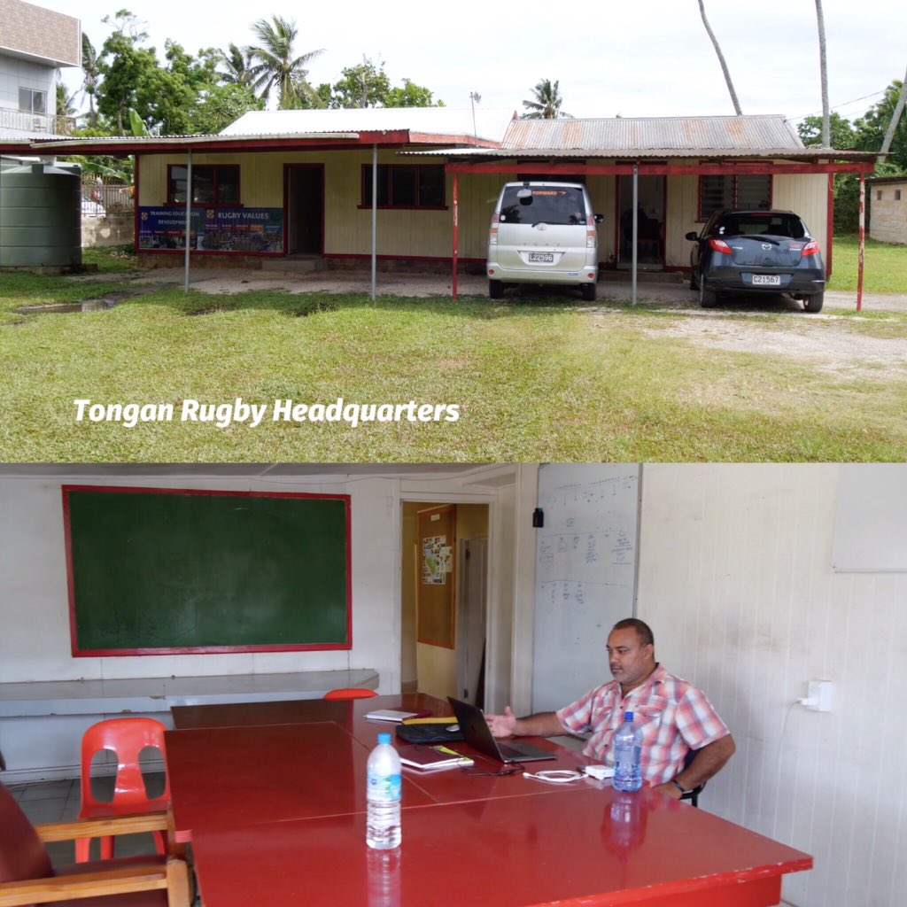 Just to put that scoreline into perspective- France rugby headquarters (1st photo) vs Tonga rugby (2nd photo) 

#FRAvTON #RWC2019