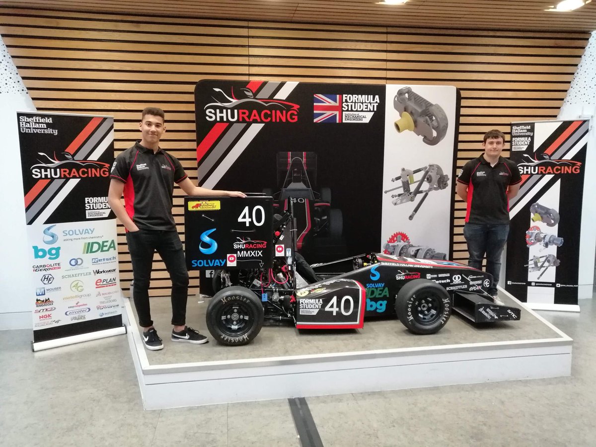 SHU_Racing_Team's tweet photo. Today we are at the @sheffhallamuni open day in the Hertha Ayrton STEM centre! Come down to find out more about how you could be involved in one of the universities most exciting teams
#shuracing #sheffieldhallam #teamhallam #formulastudent #imeche #yorkshireengineering #STEM https://t.co/rOnd8FYFnM