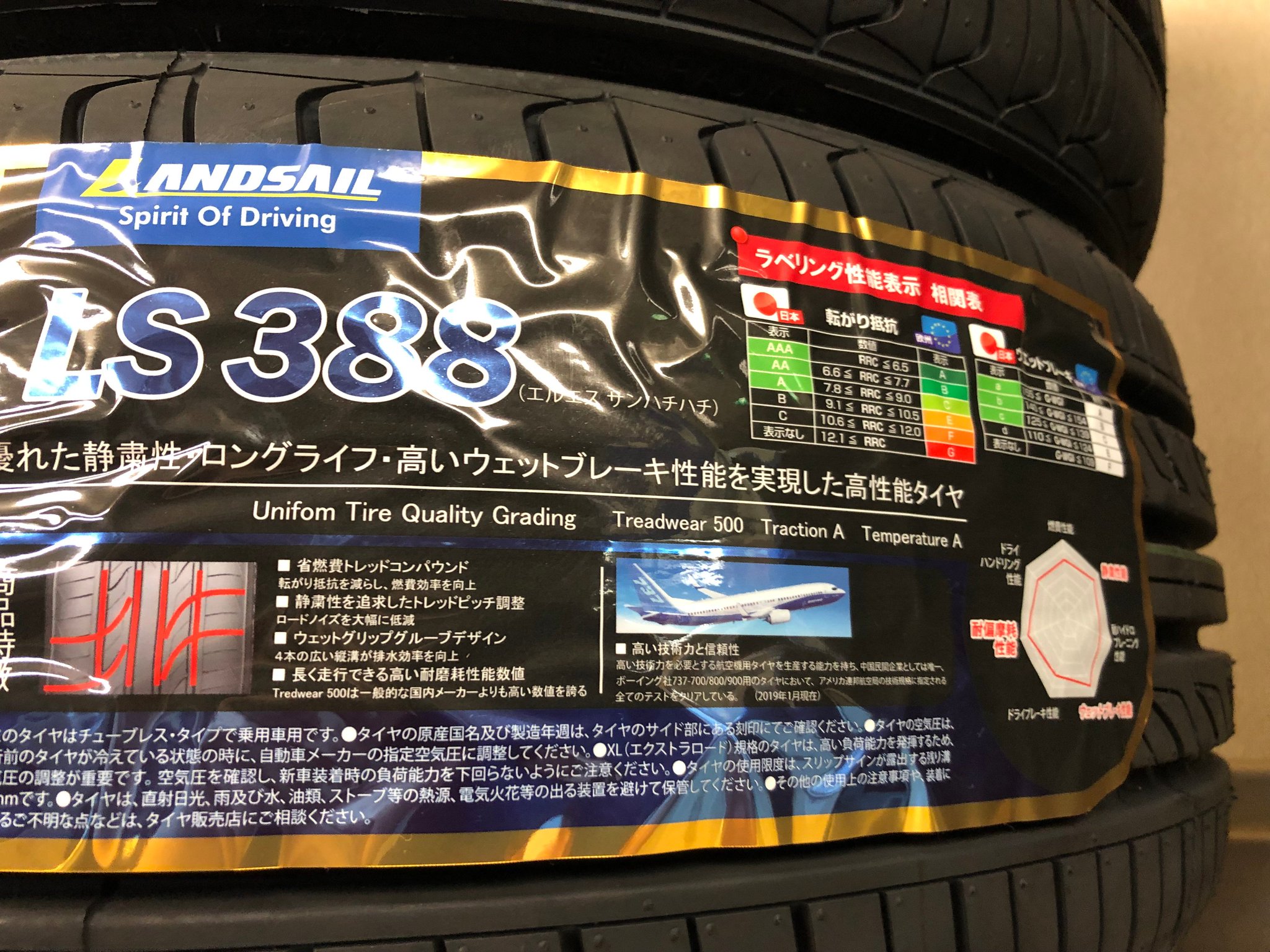 タイヤ市場 加須店 高性能なタイヤなのに驚きの低価格なランドセイル というメーカのタイヤをご存知ですか ランドセイルのタイヤは飛行機のボーイングにも使われるています 安くて高品質なタイヤが欲しい方に非常にお勧めになります
