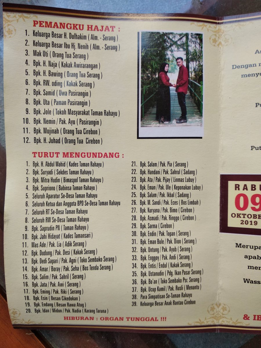 undangan di daerah kalian, turut mengundangnya sampe sebanyak ini ngga?