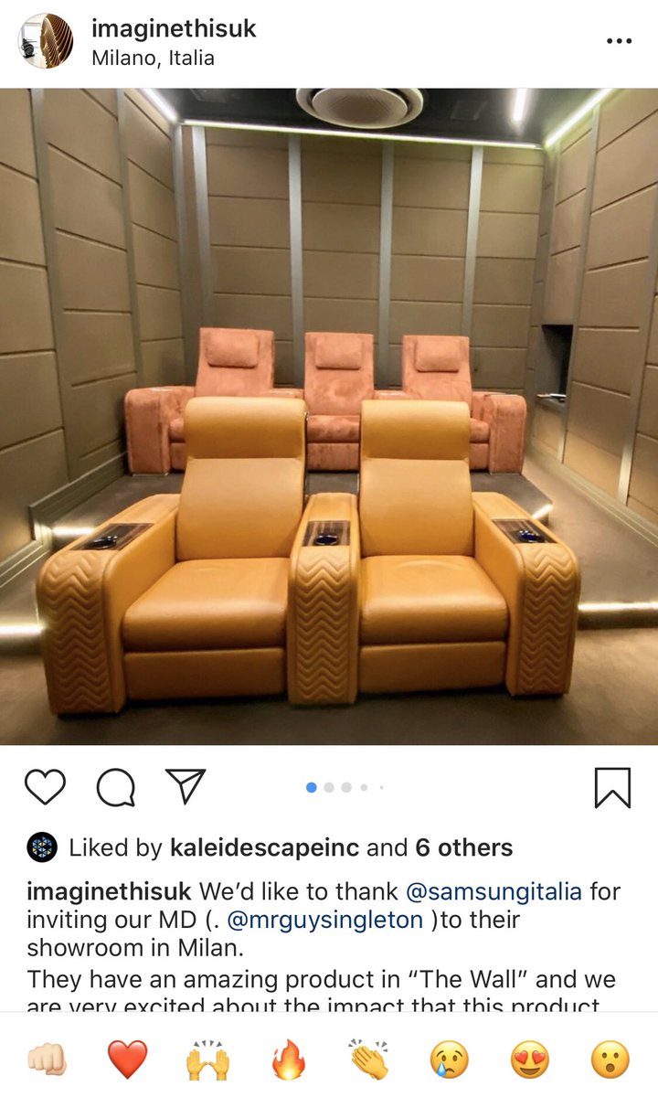 Imaginethisuk's tweet photo. We’d like to thank @samsungitalia for inviting our MD to their showroom in Milan:
https://t.co/8hZJvZ8FBL
#homecinema #samsung #hometech #smarthome #luxury #luxuryhomes #luxurylifestyle #thewall #microled #trinnov #mediaroom #cedia #karray #crestron #kaleidescape https://t.co/7VeWVUY6dh