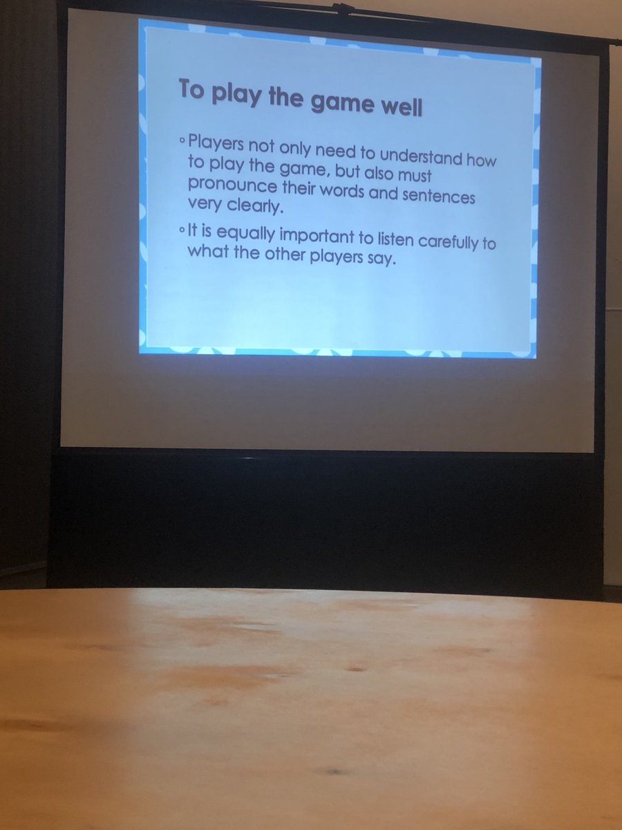 JingyiYang_'s tweet photo. Communicative card games are really interesting ways for teachers to improve students’ pronunciation, comprehension and listening. Students have the chances to talk and listen when they are playing games! #CATESOL19 @CA_TESOL @PeppGSEP #PepperdineTESOL https://t.co/CeF93kYTB8