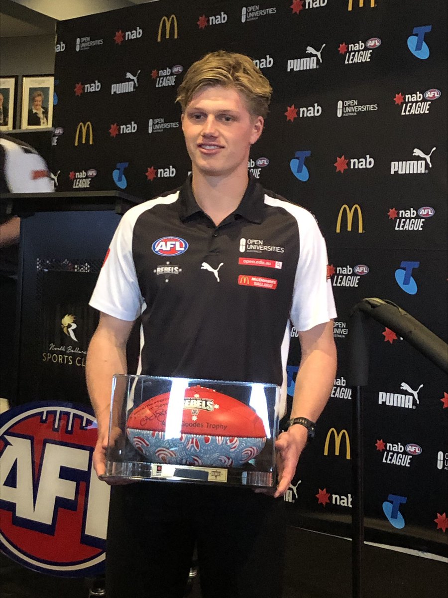 Congratulations to Jay Rantall on winning the <a href="/GWVRebels/">GWV Rebels</a> Adam Goodes Best @ Fairest Award today <a href="/aflvic/">AFL Victoria</a> <a href="/AFL_WD/">AFL Western District</a>