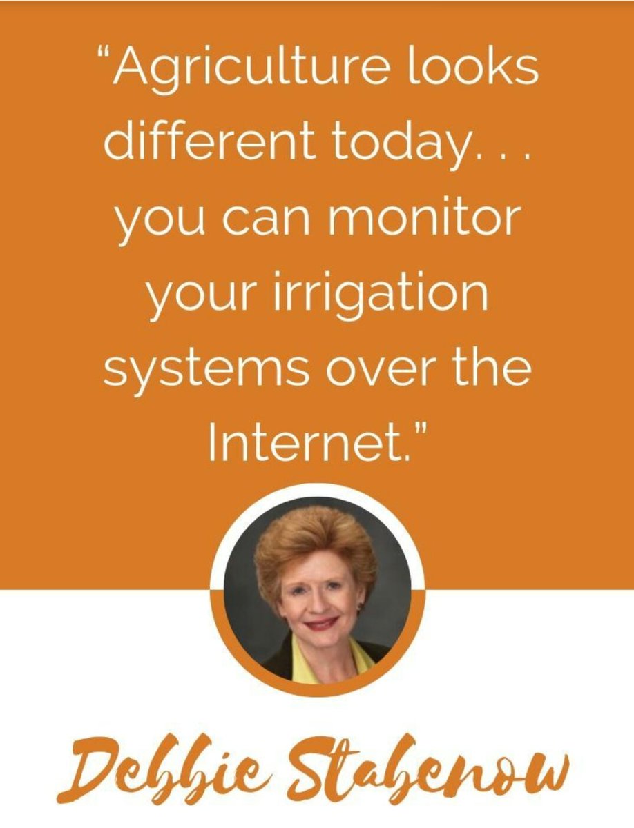 farmerscornerng's tweet photo. "Agriculture looks different today.... you can monitor your irrigation systems over the internet." - Debbie Stabenow
#agriculture #IoT #irrigation #farmfood #farmchat #agripreneurs #farmforgood #food #agritech #distrupt #technology #africanscreate #africanpride #farmerscornerng https://t.co/WDTgbDSOP6