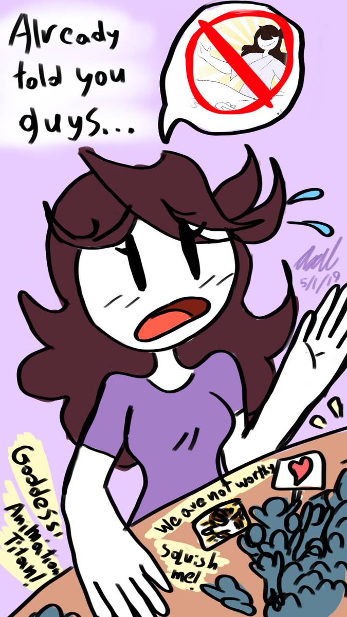 D A cannon representation of her reacting to the size fans! ;p Jaiden: Bunc...