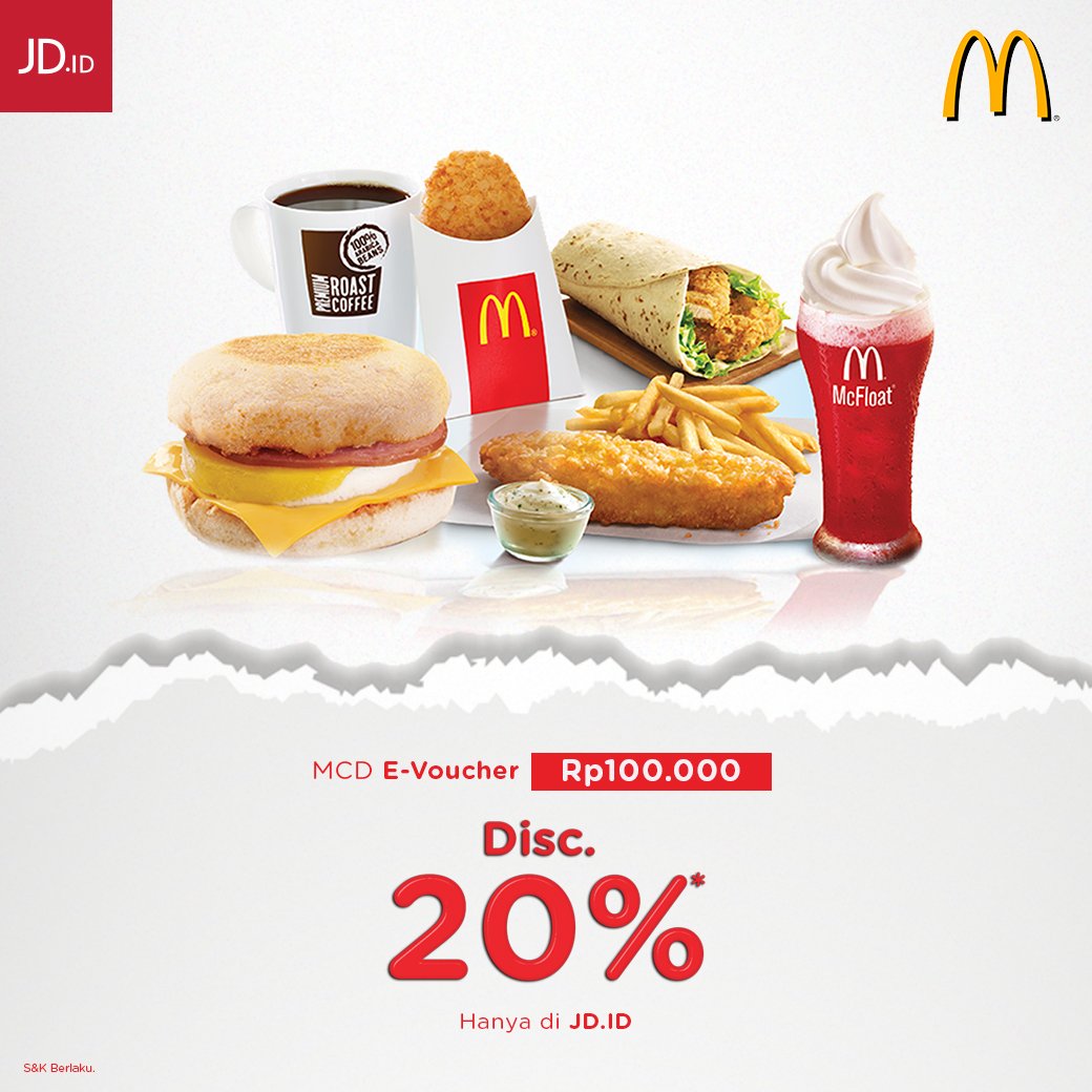JDid's tweet photo. Hari minggu ceria bersama keluarga sambil makan di MCD Favorit kamu, sebelum pergi beli vouchernya dulu yuk di https://t.co/aglvpoz7rZ Ada DISKON 20% π bikin makan ceria tetap hemat π
.
#JDID #DijaminOri #SemangatOri #MCD #Sebutjdid1010 https://t.co/cFhmF8yq7I