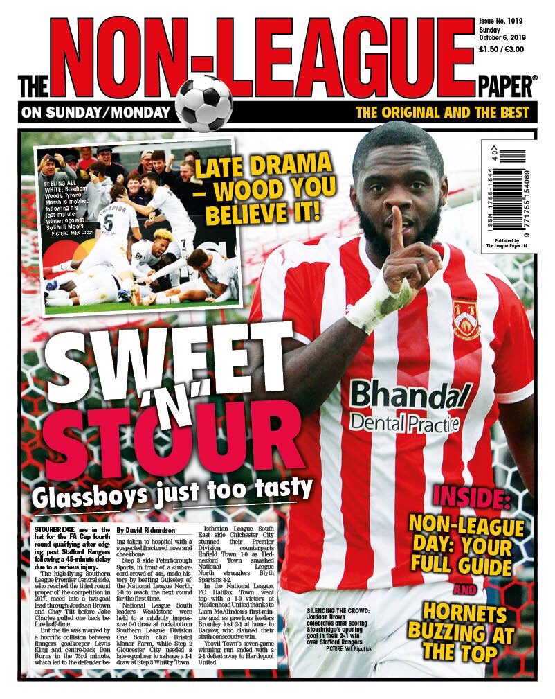 WK_photography's tweet image. @StourbridgeFC making headline news on the front page of the @NonLeaguePaper⚽️📸