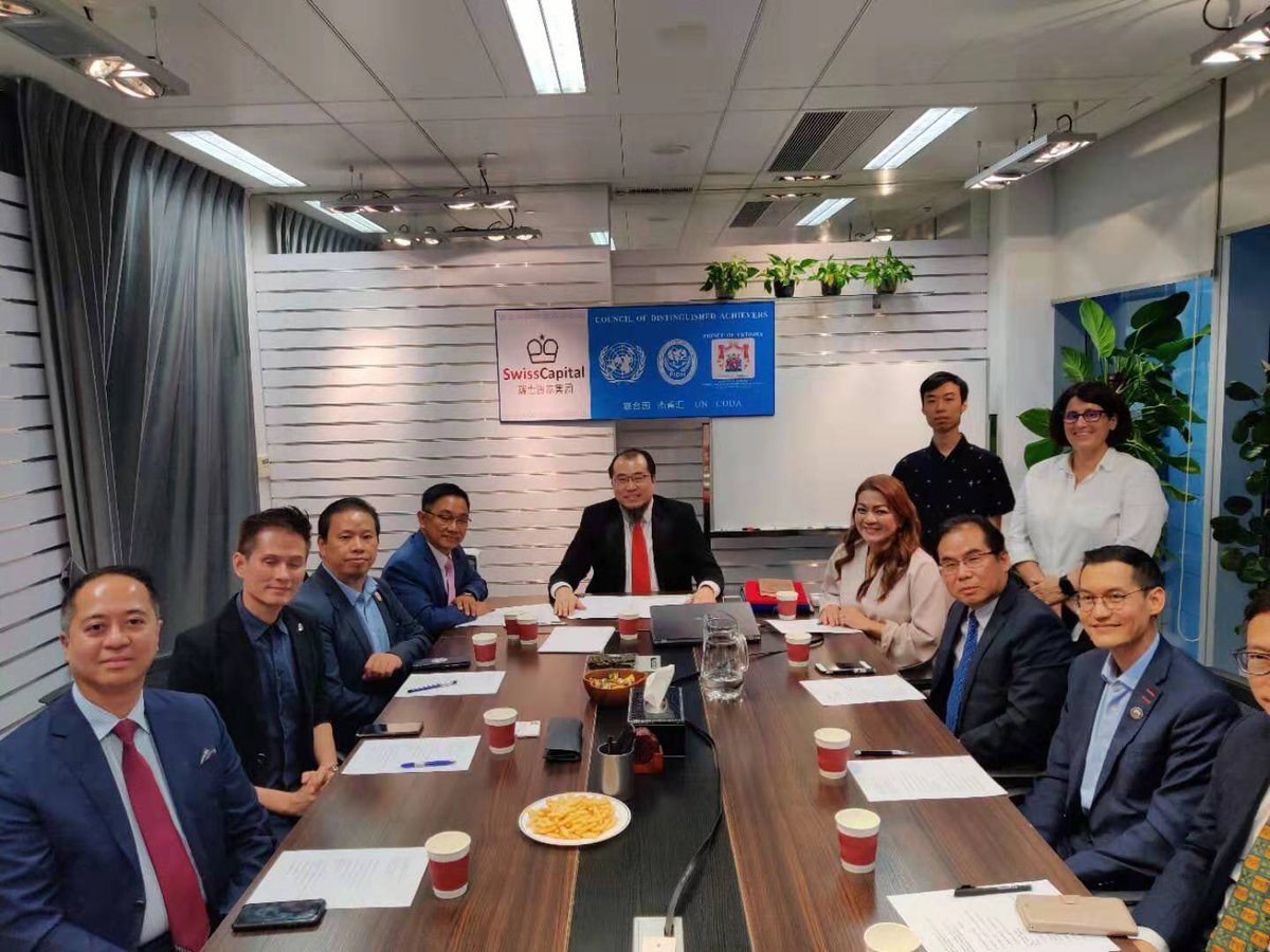 UN_CODA's tweet photo. 瑞士资本集团暨UN-CODA国庆酒会。Aristocratic Reception cum PRC 70th Celebration hosted by President of UN-CODA and Swiss Capital Group, The Hon. Gary Sum. Guests of Honor His Excellency Prince of Vrtojba and Ambassador-at-large Secretary for Foreign Affairs PIDH, UN ECOSOC. https://t.co/wVklGKTkGa